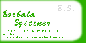 borbala szittner business card